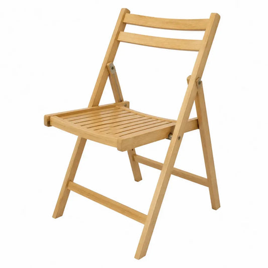 Silla plegable de exterior madera maciza de acacia color natural 45 cm 50 cm 85 cm